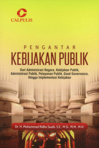 Image of Pengantar Kebijakan Publik