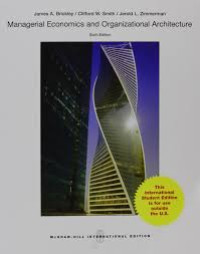 Managerial Economics And Organizational Architecture