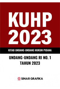 Image of KUHP 2023 : Kitab Undang - Undang Hukum Pidana