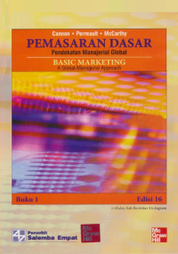 Image of Pemasaran Dasar : Pendekatan Manajerial Global, Buku 1,