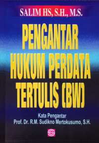 Image of Pengantar Hukum Perdata Tertulis (BW)